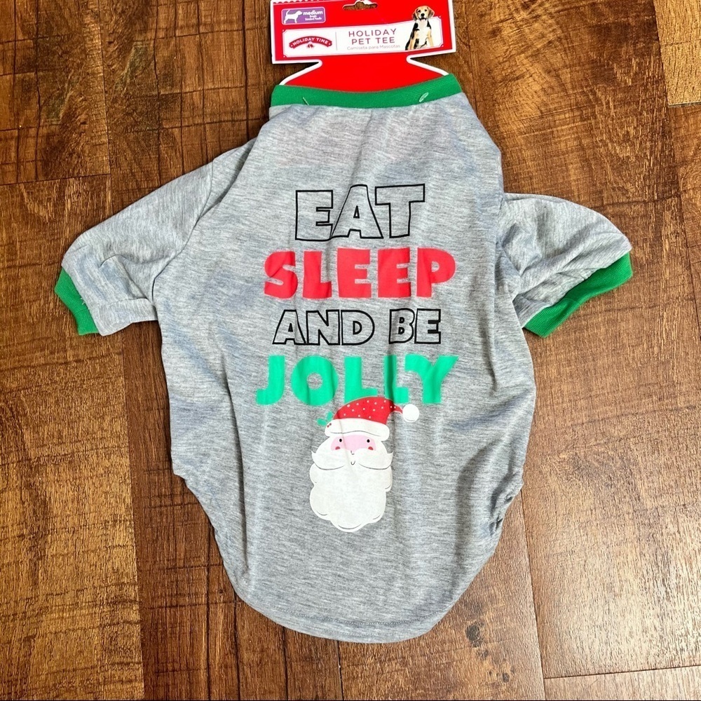 Nwt holiday Christmas pet T-shirt dog Sz medium beagle standard poodle